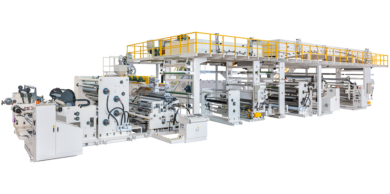 Multilayer type co-extrusion lamination machine